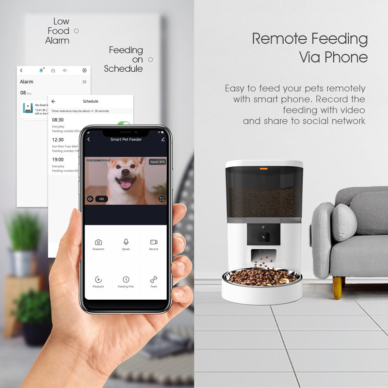 WiFi Smart Pet Feeder with HD Camera