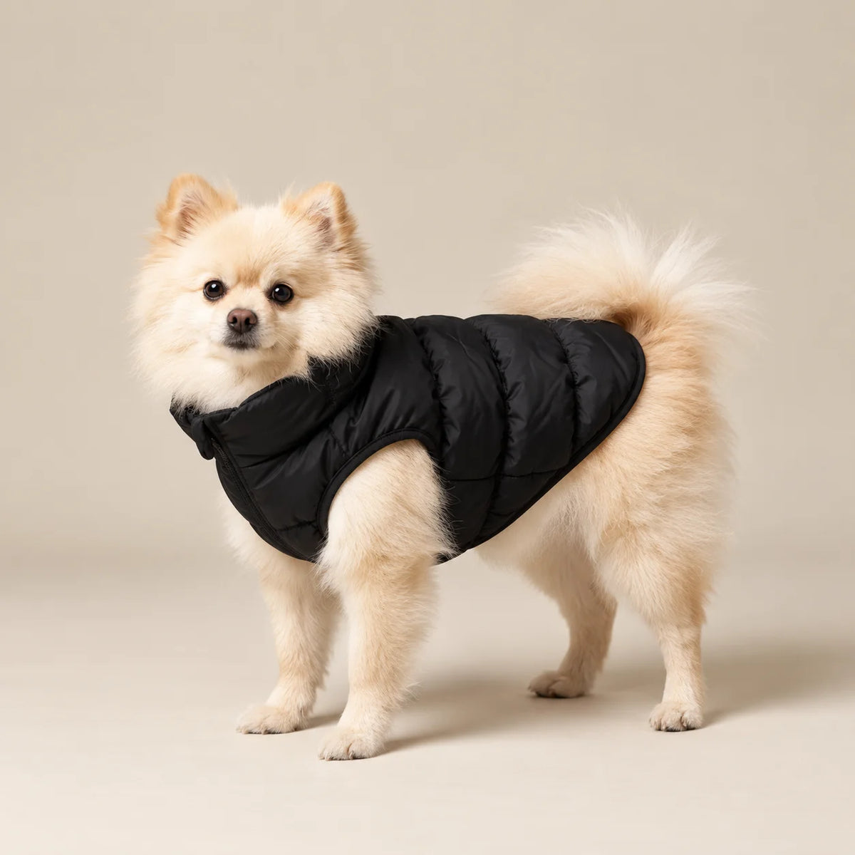 Quilted Dog Puffer Vest for Winter