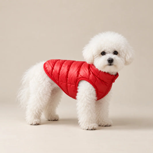 Quilted Dog Puffer Vest for Winter