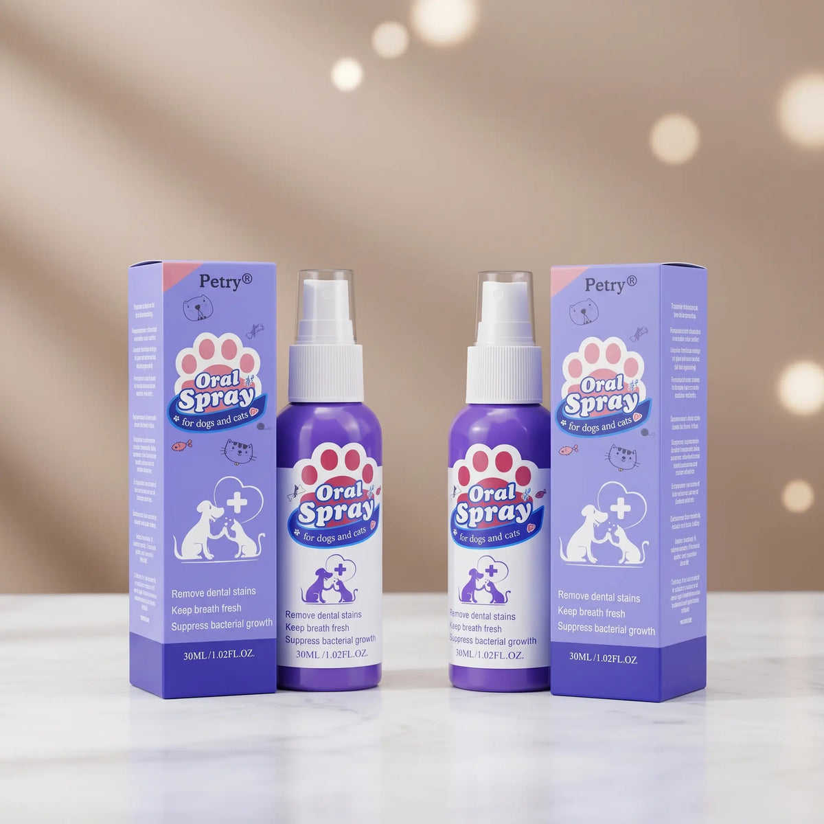 Petry Pet Oral Care Spray for Dogs & Cats