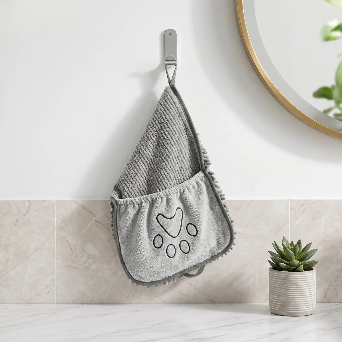 Pet Absorbent Bath Towel Glove