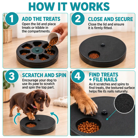 Interactive Dog Nail Scratch Pad Toy
