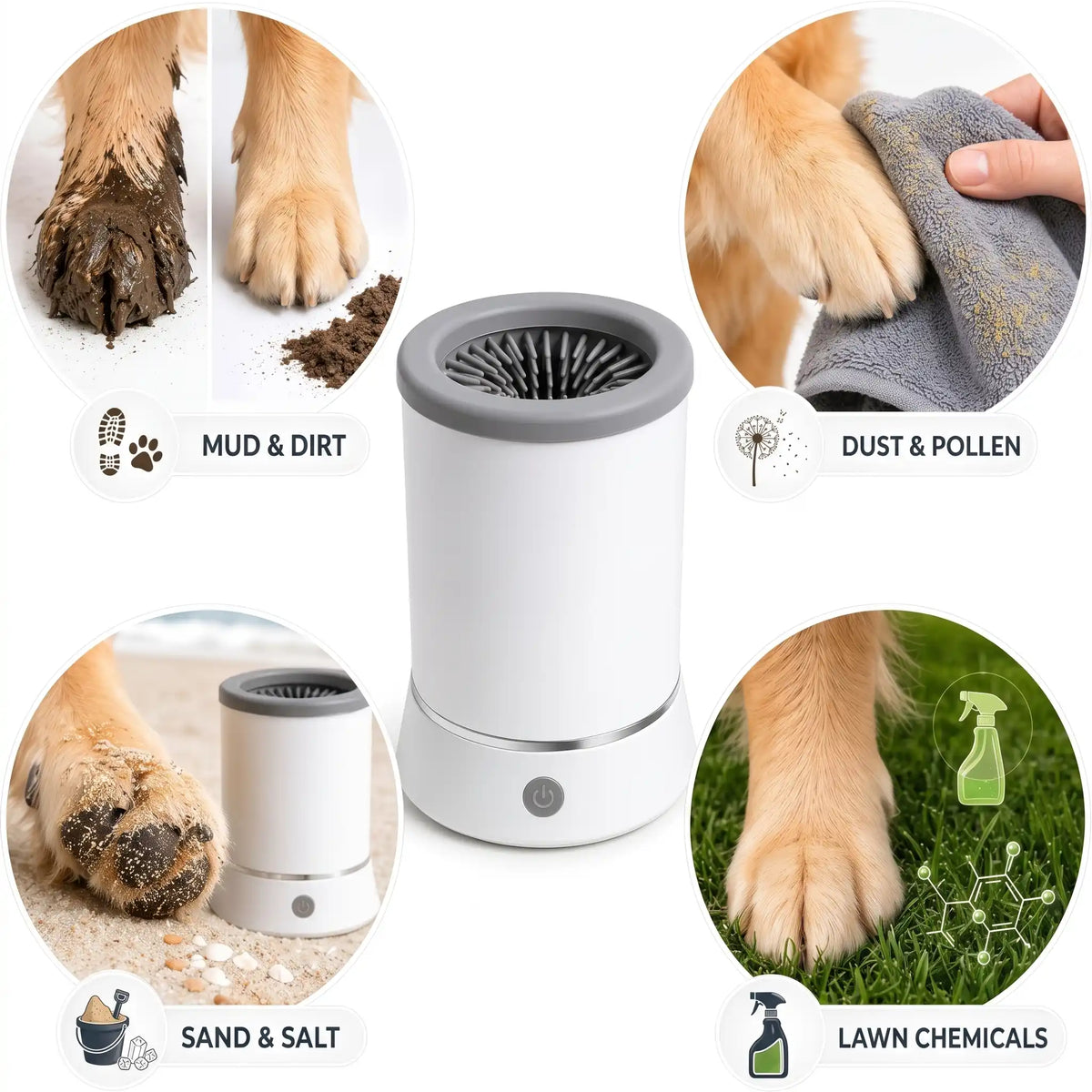 Electric Pet Paw Cleaner Cup