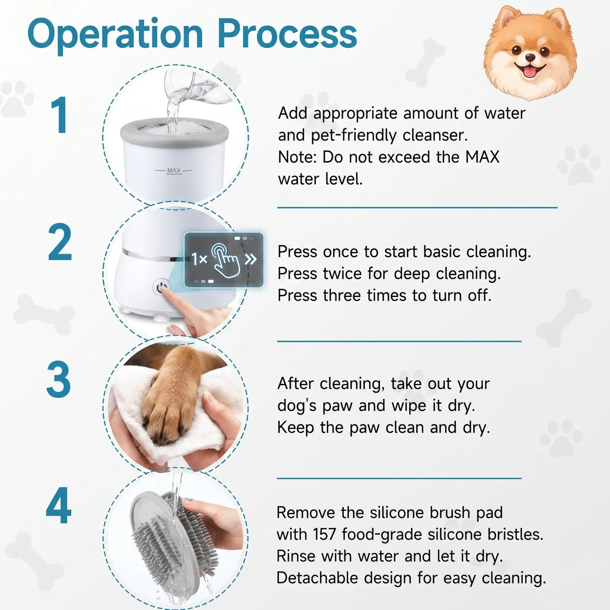 Electric Pet Paw Cleaner Cup
