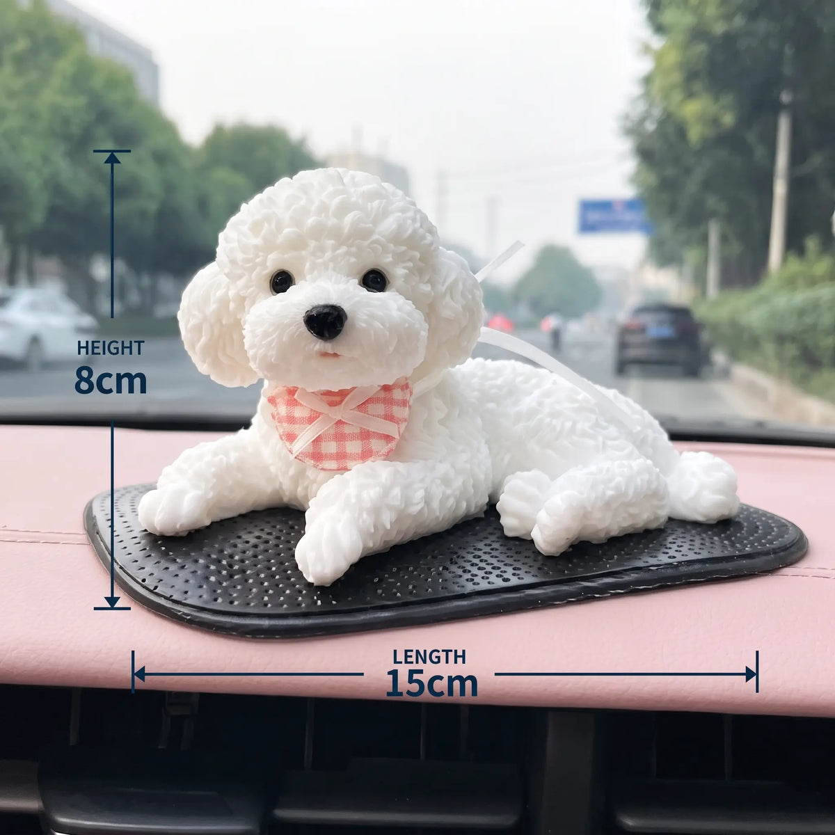 Realistic Bobblehead Dog Car Decor
