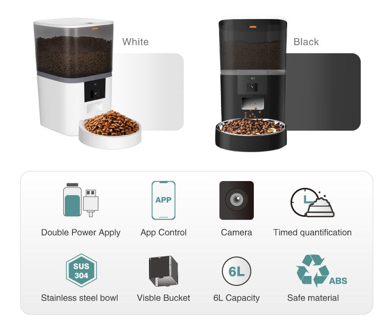 WiFi Smart Pet Feeder with HD Camera