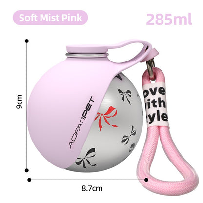 Portable Dog Water Bottle with Bowl