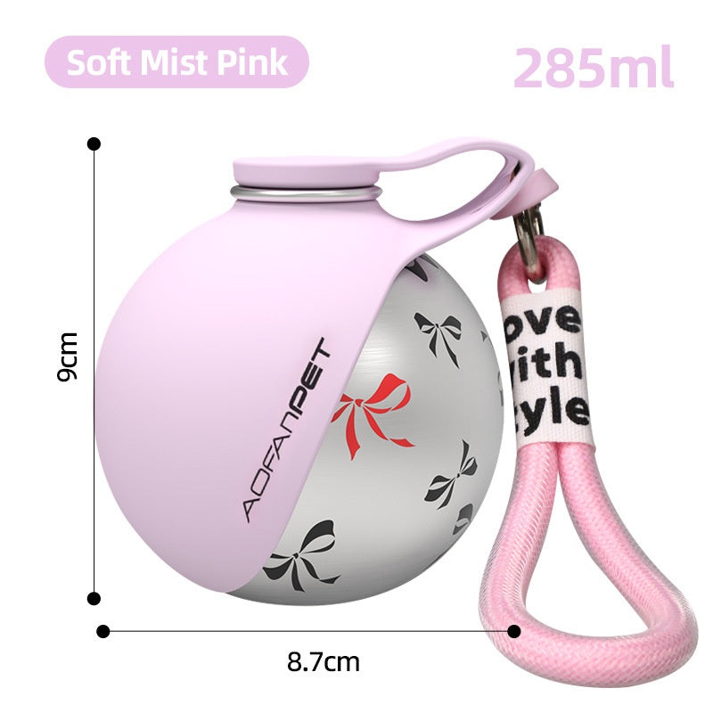 Portable Dog & Cat Water Bottle with Foldable Bowl