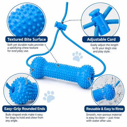 BoneGuard Dog Toothbrush Chew Stick with Adjustable Cord