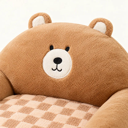 Brown Bear Plush Pet Sofa Bed