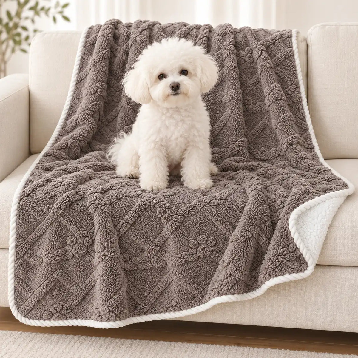 Waterproof Plush Dog and Cat Blanket