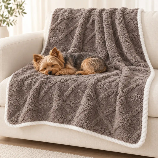 Waterproof Plush Dog and Cat Blanket