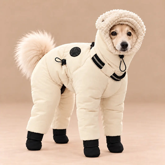 Hooded Four-Leg Winter Dog Coat