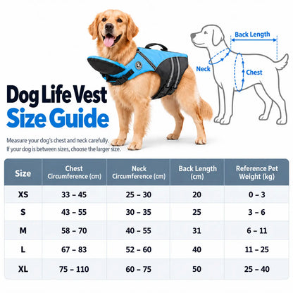 Dog Life Vest & Swimming Safety Jacket