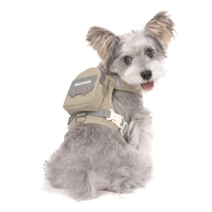 Cute Pet Harness with Backpack