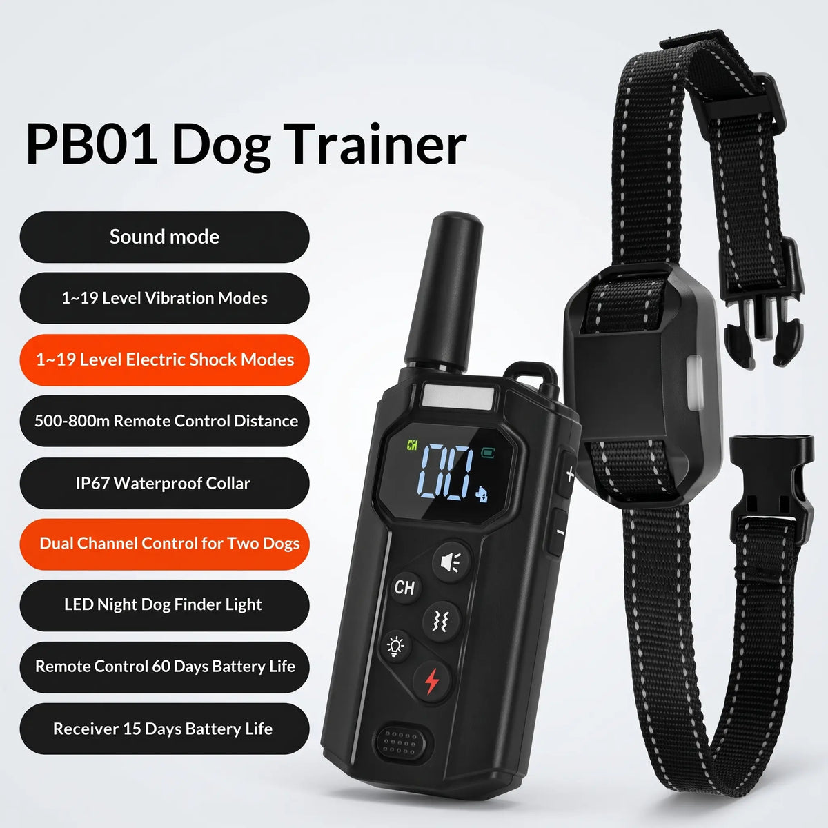 Smart Waterproof Remote Dog Training Collar