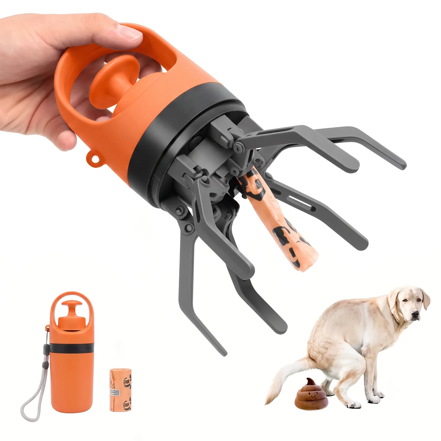 Portable Dog Poop Bag Dispenser with Waste Bags