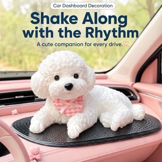 Realistic Bobblehead Dog Car Decor