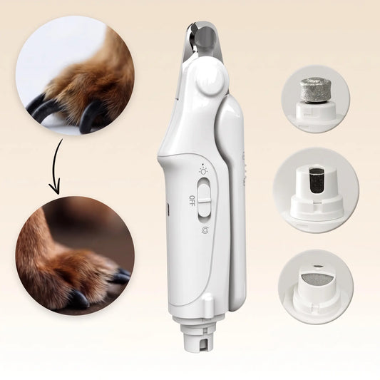 2-in-1 Dog Nail Clippers & Grinder-Electric Pet Nail Trimmer