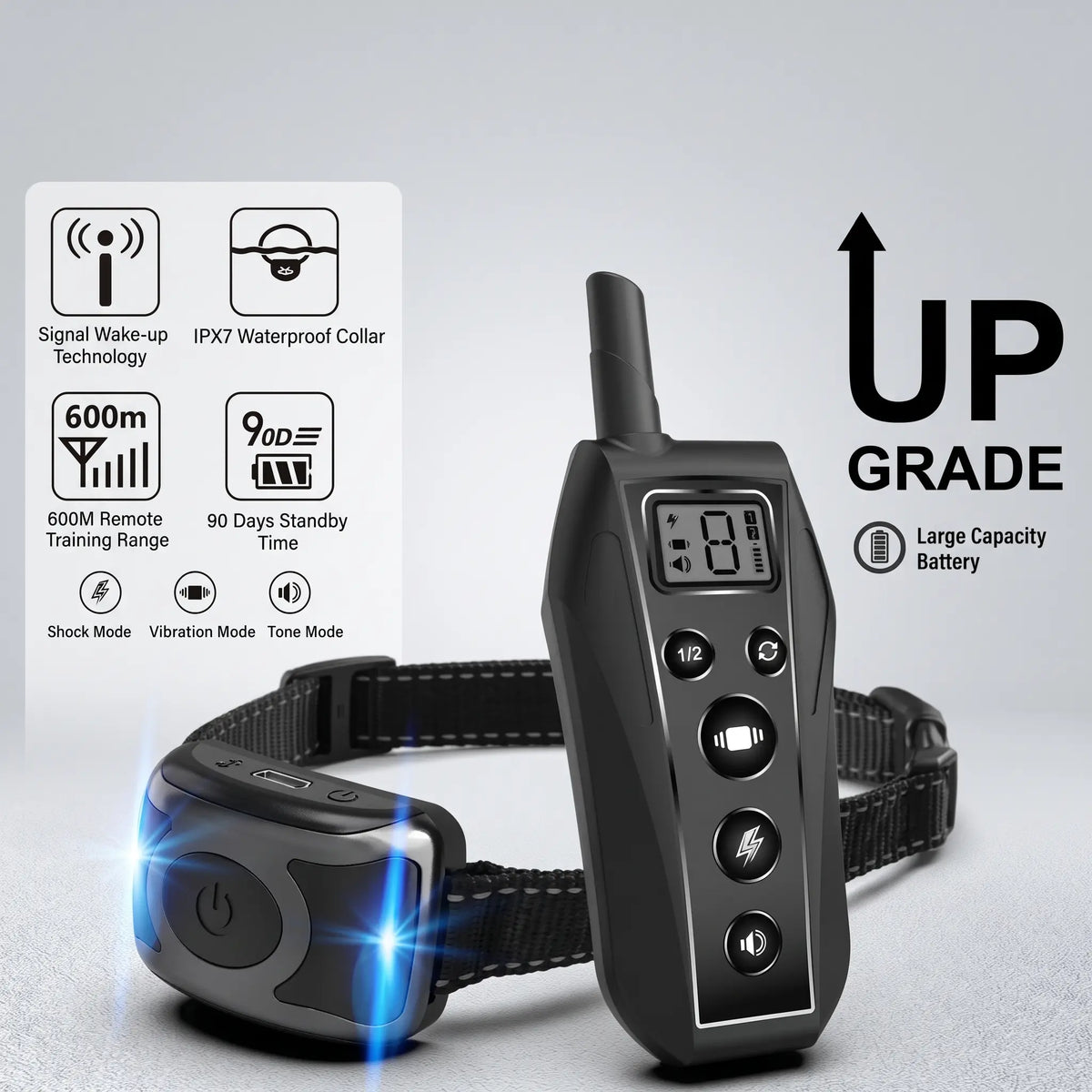 650 YD Remote Waterproof Dog Training Collar