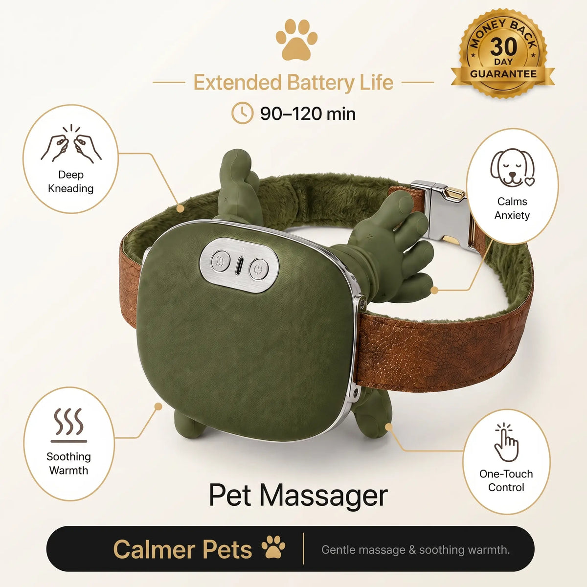 Calming Massager — 4D Kneading Massage for Pets & People