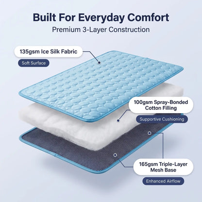 Pet Cooling Mat – Summer Ice Silk Pad