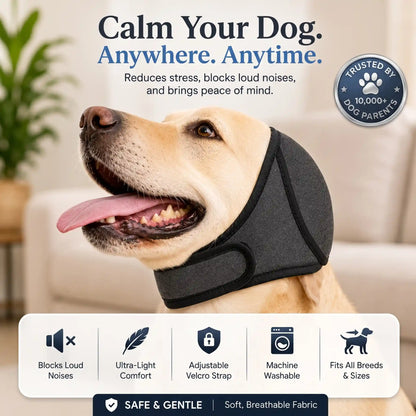 Dog Noise-Reducing Waterproof Earmuff Hood
