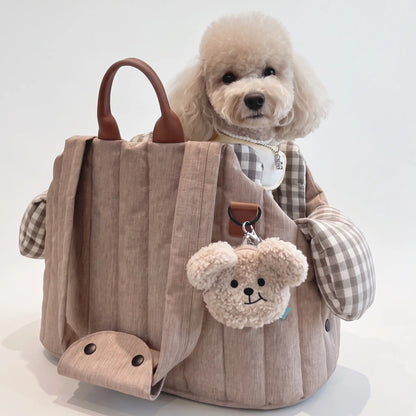Soft Quilted Crossbody Pet Carrier