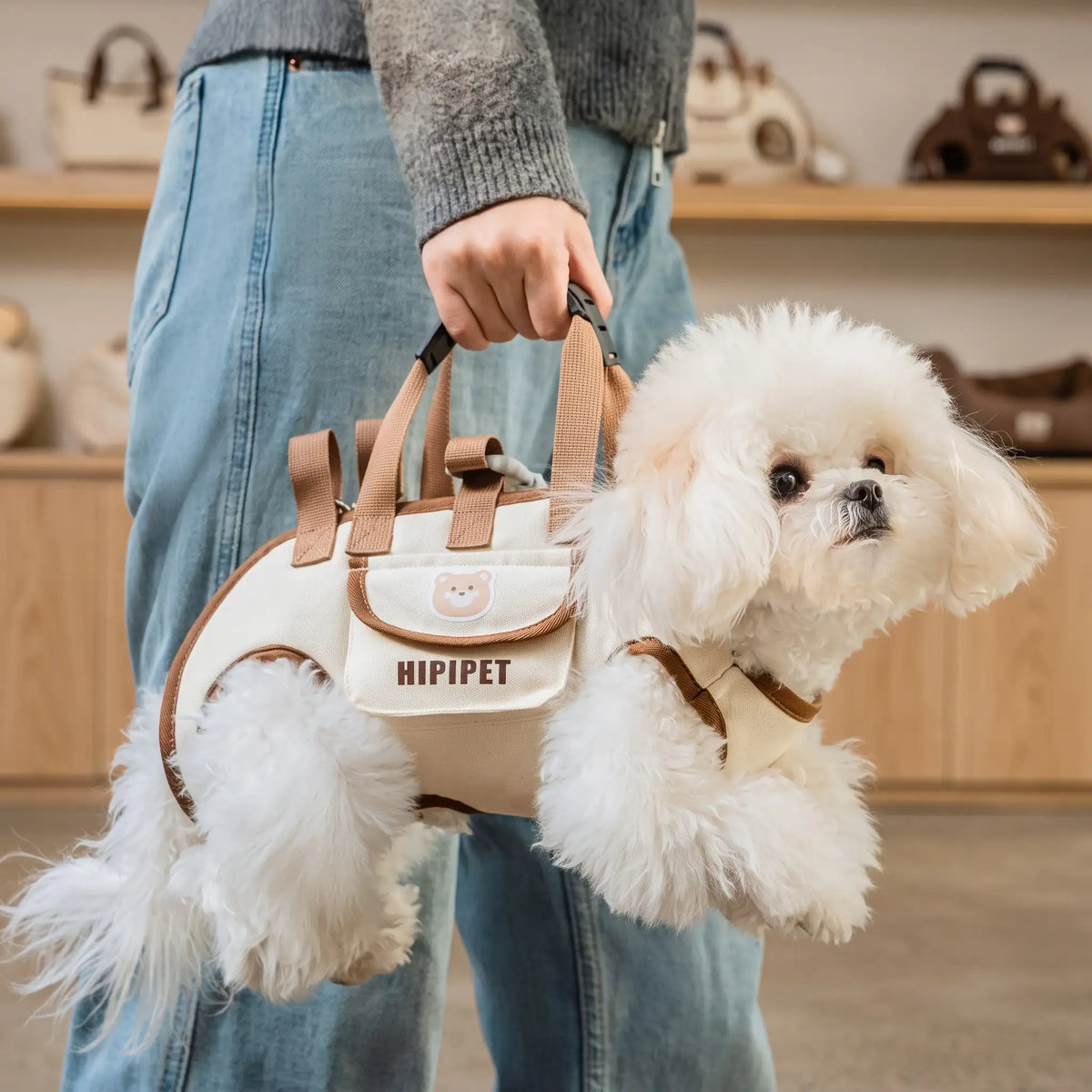 Hands-Free Dog Shoulder Carrier Bag