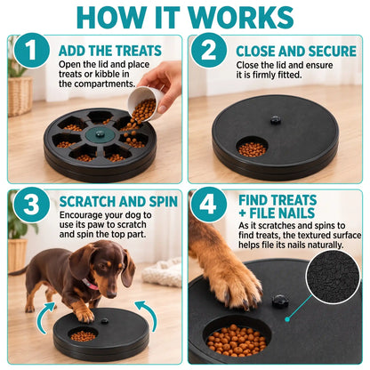 Interactive Dog Nail Scratch Pad Toy