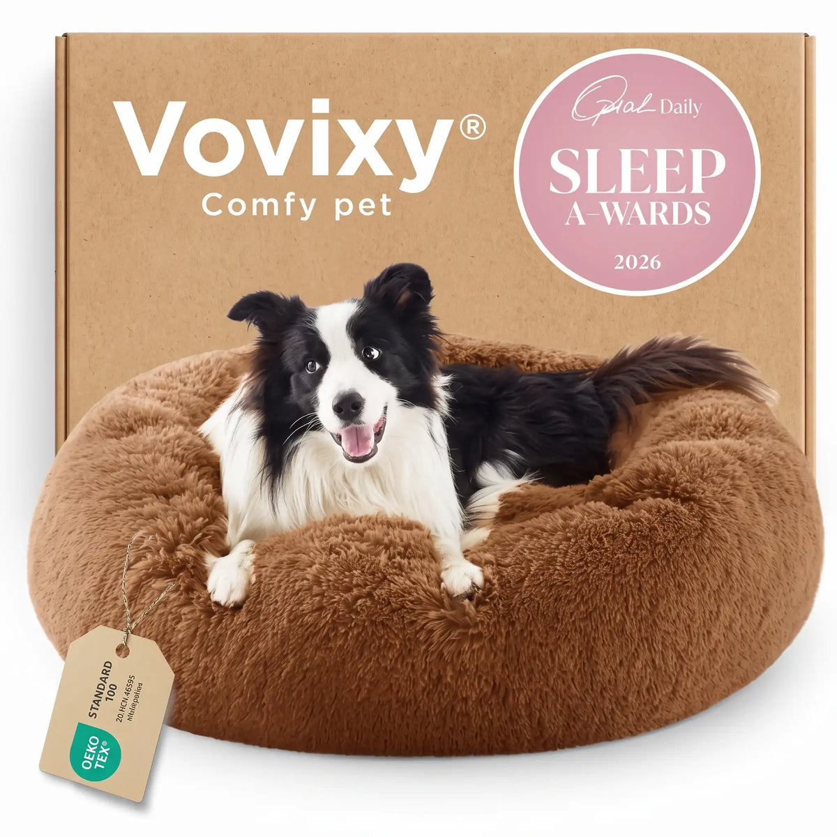 Anti-Anxiety Fluffy Plush Pet Bed