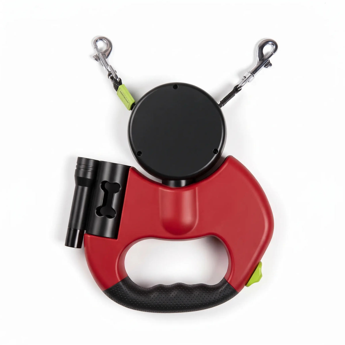 Dual Retractable Dog Leash with Light