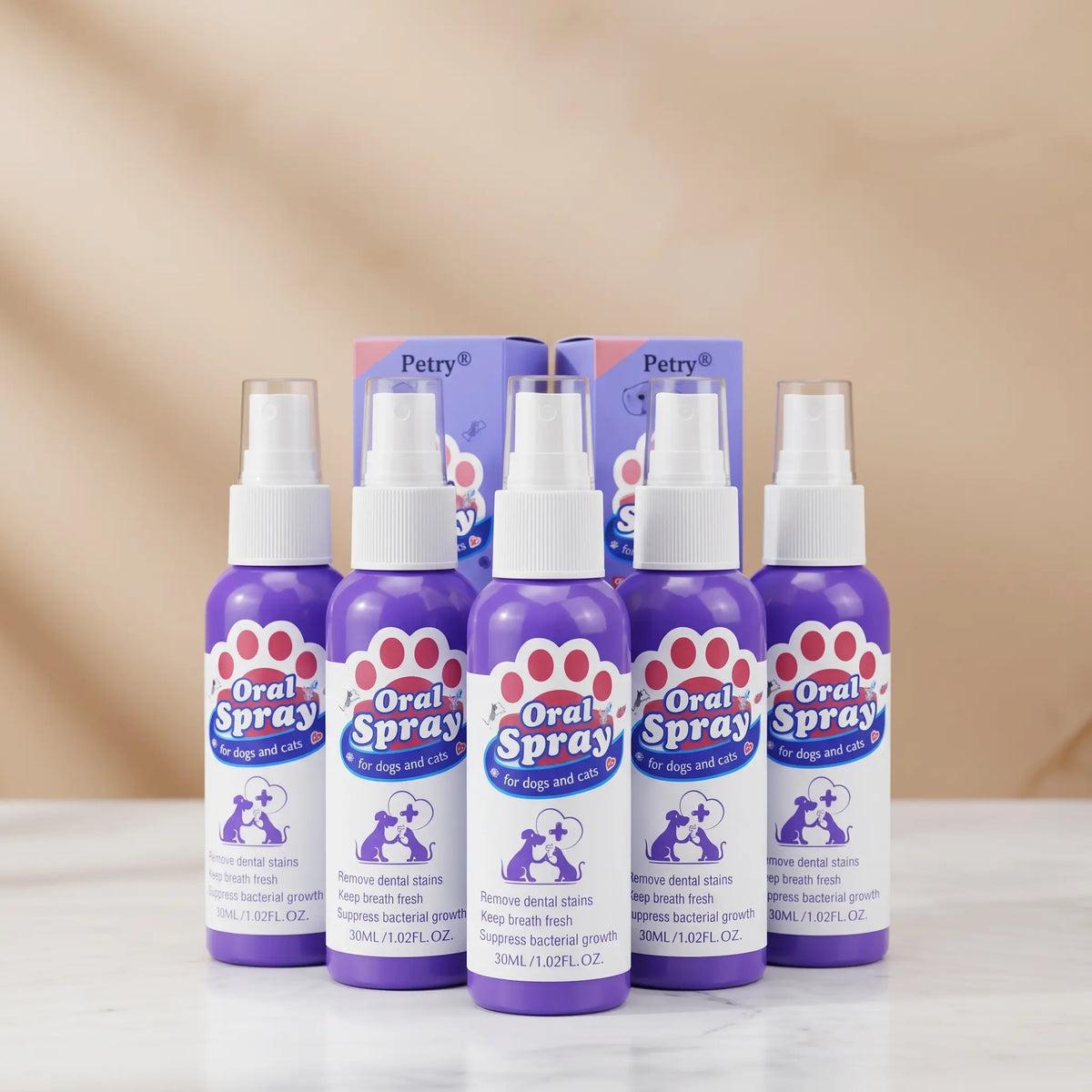 Petry Pet Oral Care Spray for Dogs & Cats