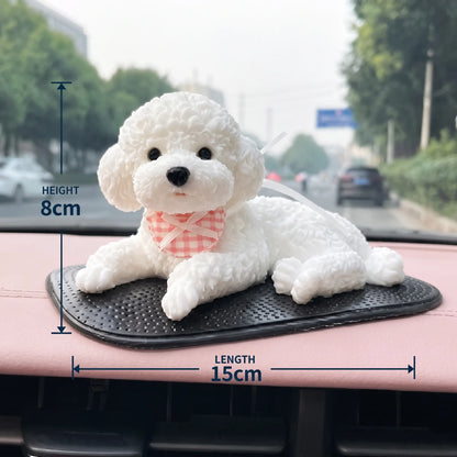 Realistic Bobblehead Dog Car Decor