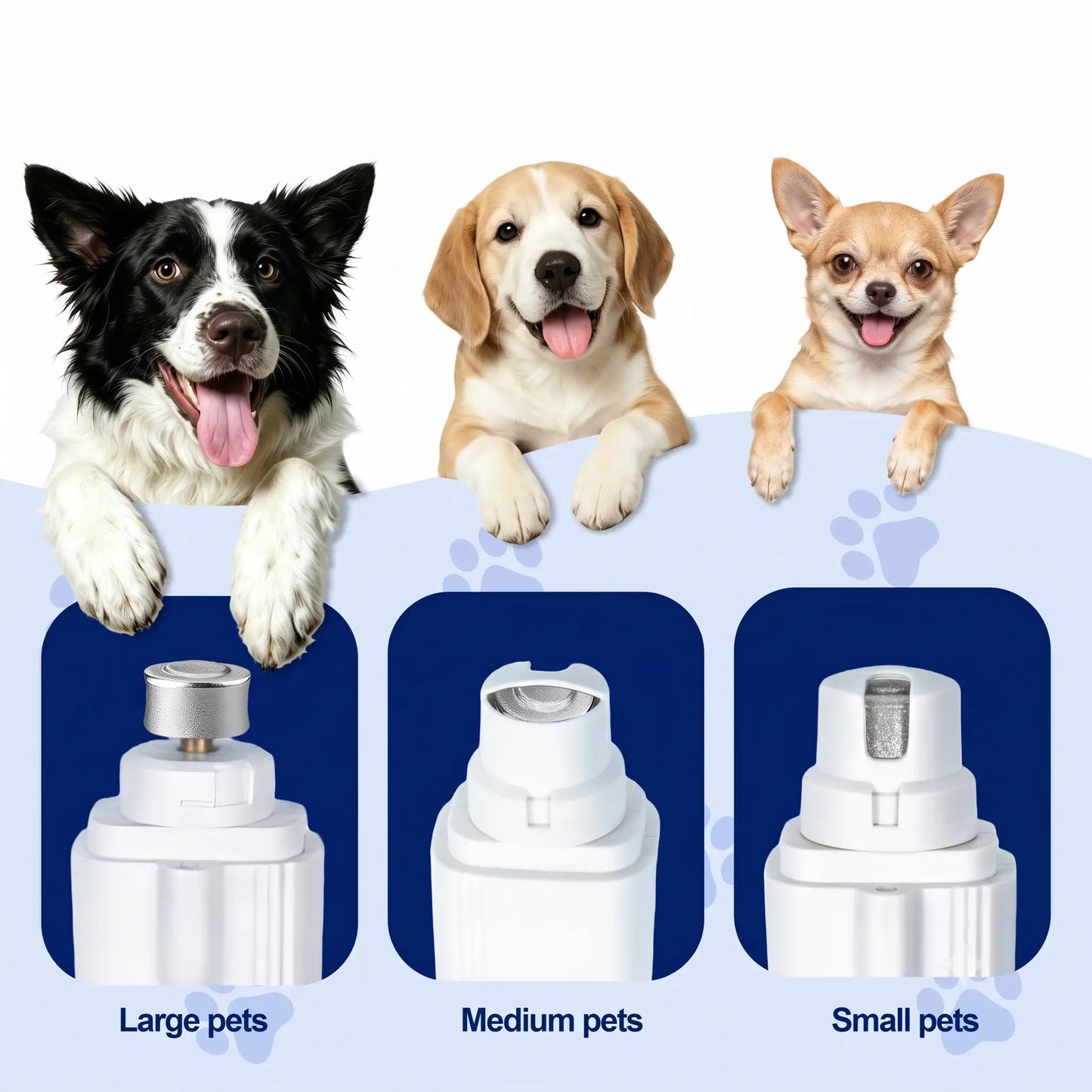 2-in-1 Dog Nail Clippers & Grinder-Electric Pet Nail Trimmer