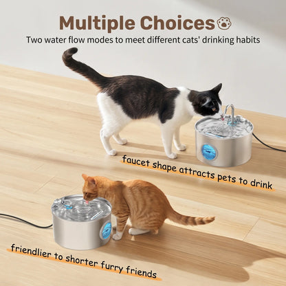 Auto-Filtering Pet Water Fountain