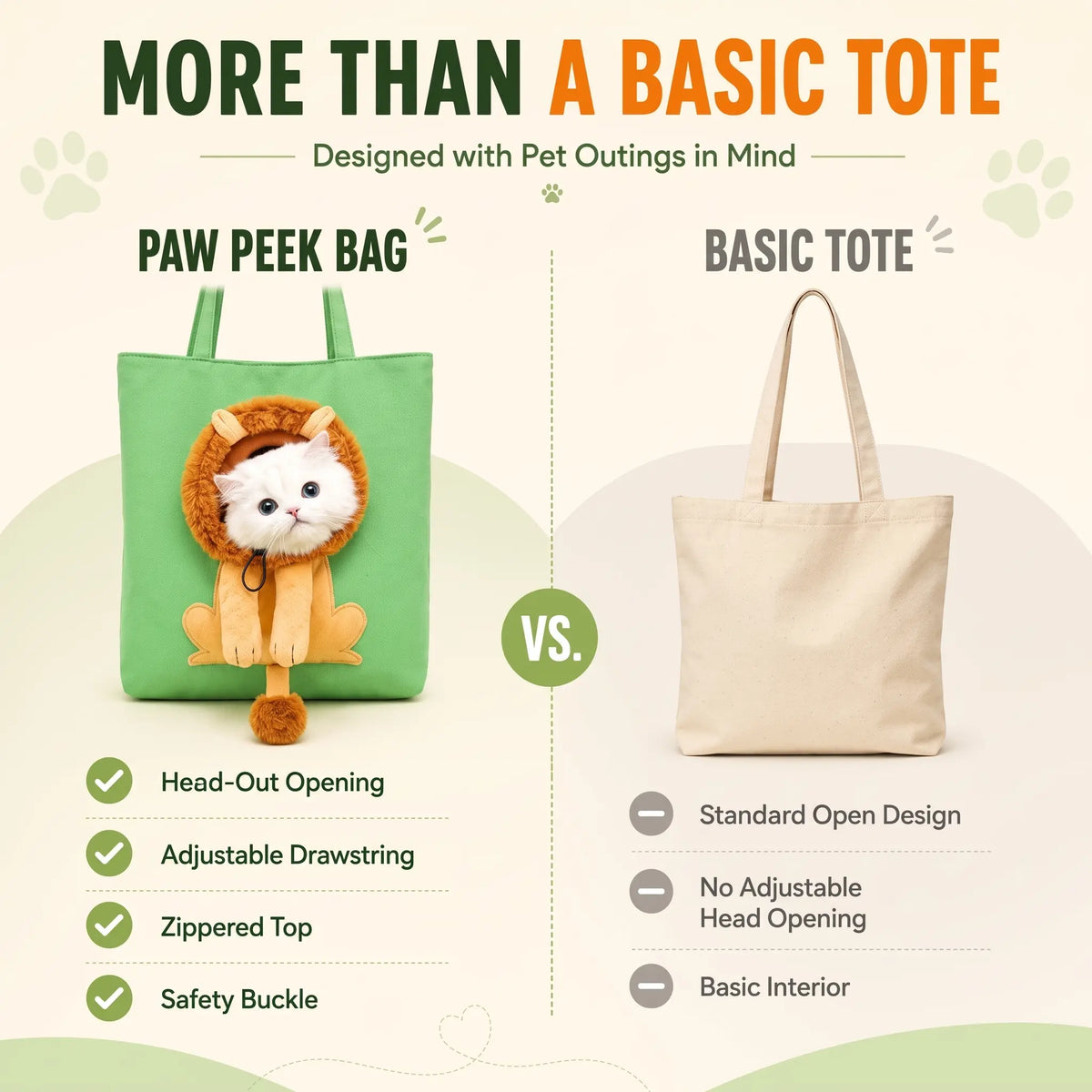 Canvas Cat & Dog Tote Carrier