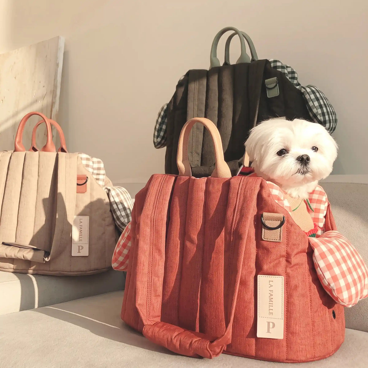 Soft Quilted Crossbody Pet Carrier