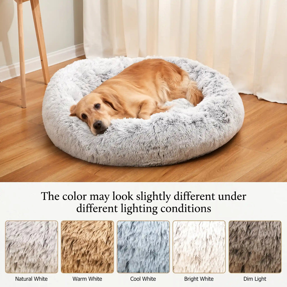 Anti-Anxiety Fluffy Plush Pet Bed