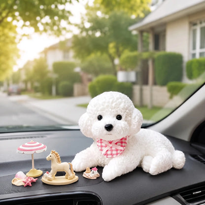 Realistic Bobblehead Dog Car Decor