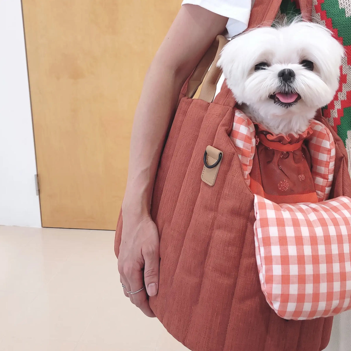 Soft Quilted Crossbody Pet Carrier