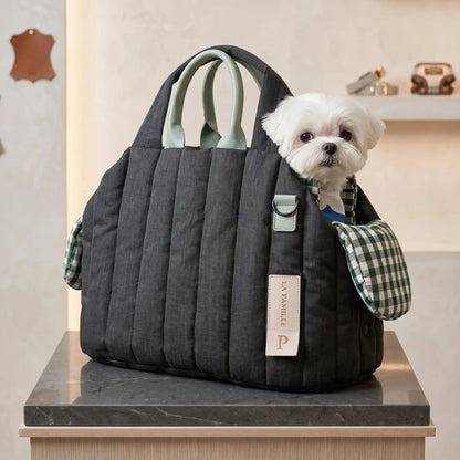 Soft Quilted Crossbody Pet Carrier