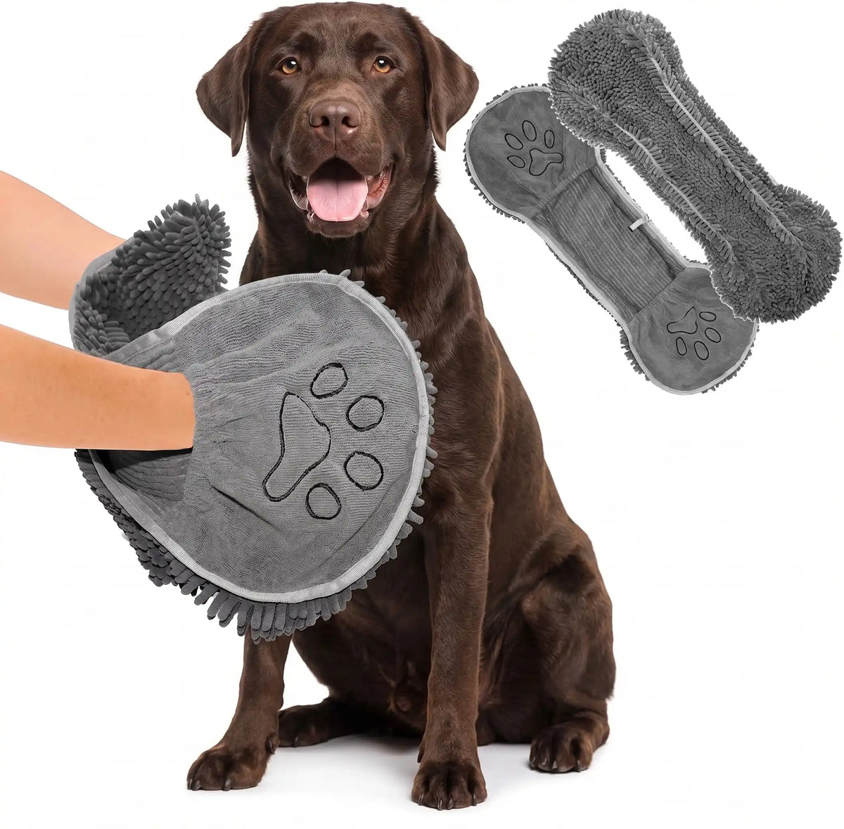 Pet Absorbent Bath Towel Glove
