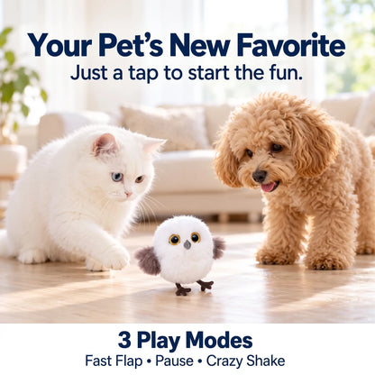 Interactive Flapping Wing Plush Pet Toy
