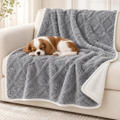 Waterproof Plush Dog and Cat Blanket