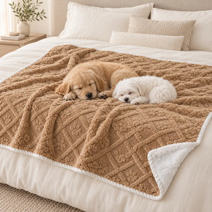 Waterproof Plush Dog and Cat Blanket