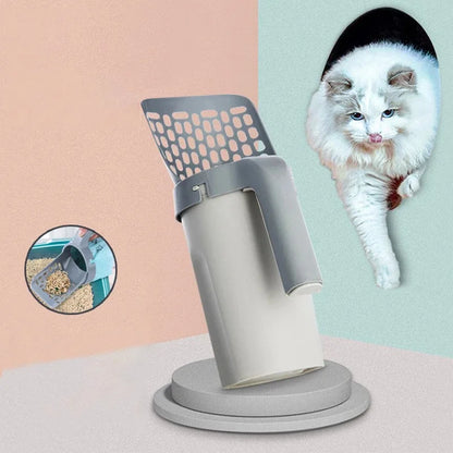Cat Litter Scoop with Waste Bucket & Bag Rolls