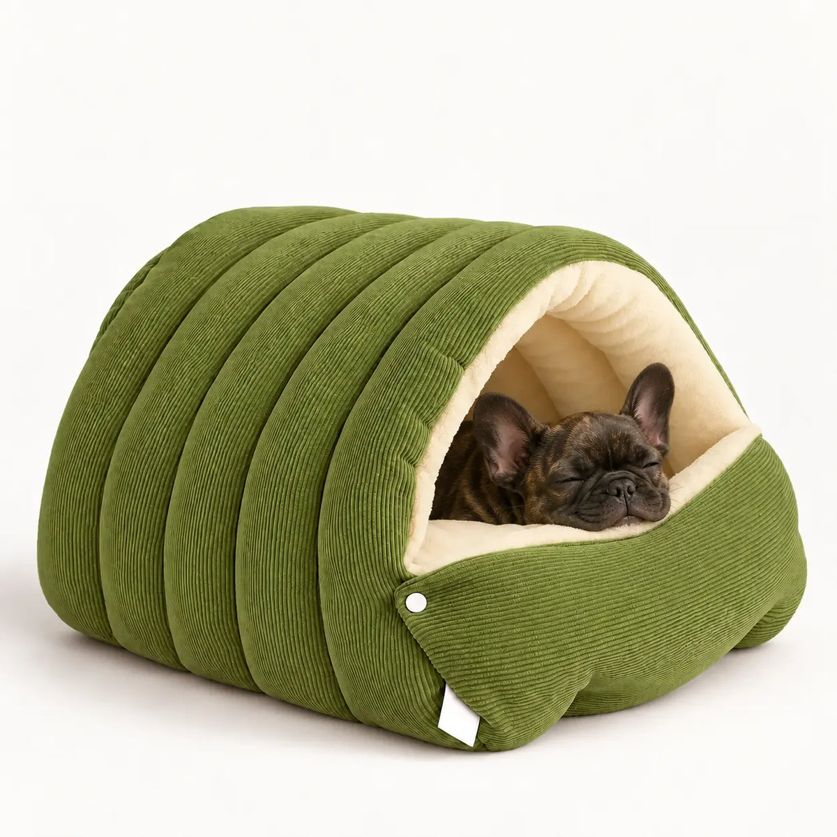 Washable Corduroy Pet Cave Bed