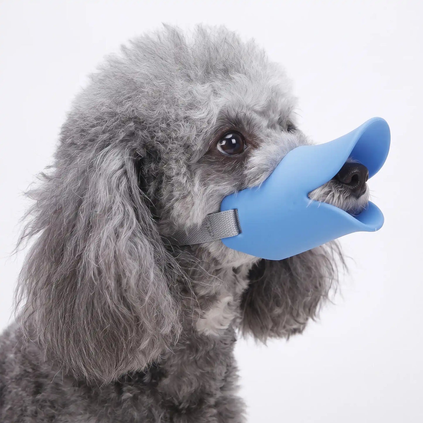 Silicone Duck Muzzle for Dogs - Anti-Bite & Bark Control