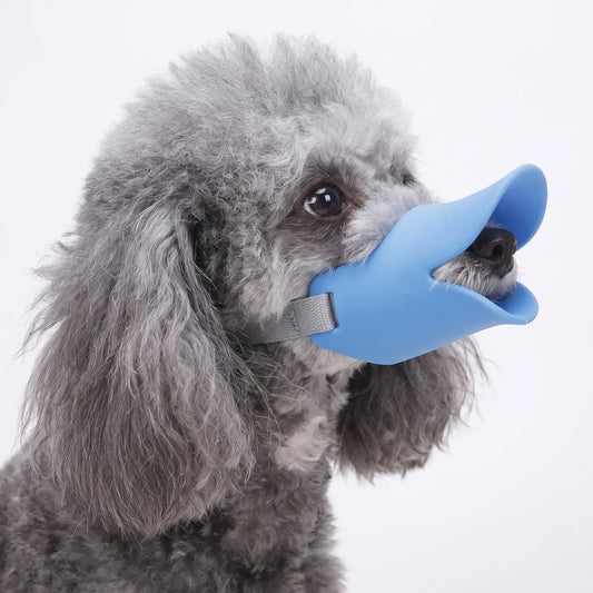 Silicone Duck Muzzle for Dogs - Anti-Bite & Bark Control